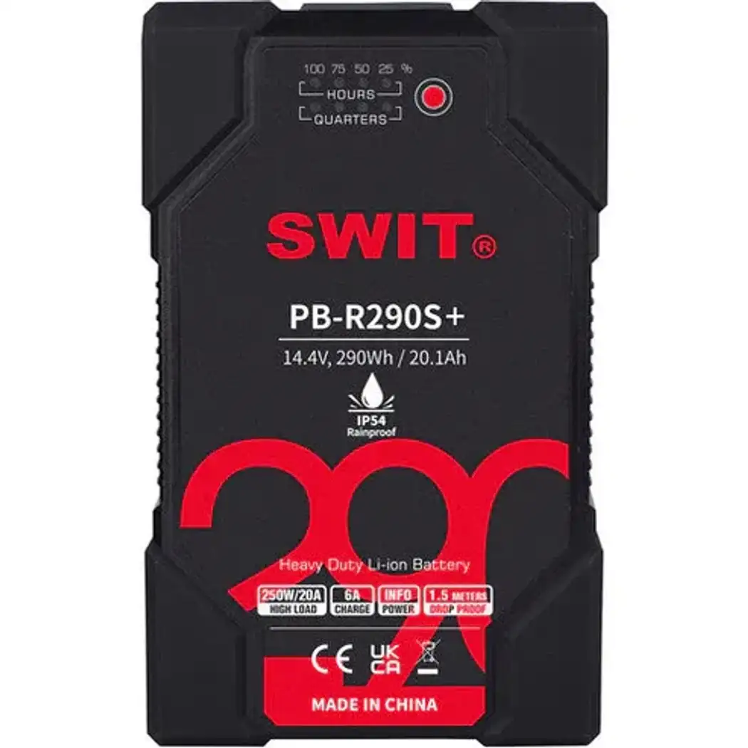  مجموعة بطاريات SWIT PB-R290S+ عالية التحمل IP54، 290 واط/ساعة (تركيب رأسي)