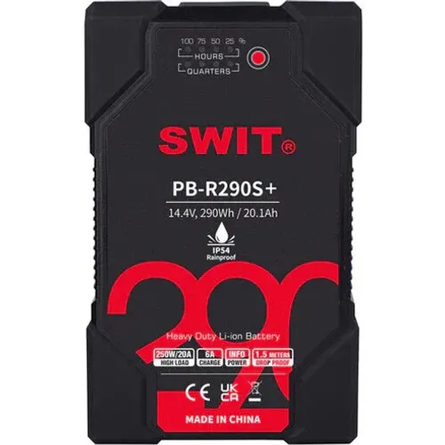  مجموعة بطاريات SWIT PB-R290S+ عالية التحمل IP54، 290 واط/ساعة (تركيب رأسي)