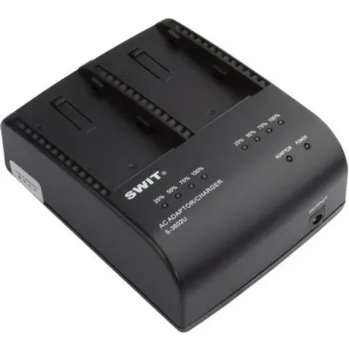  شاحن/محول مزدوج SWIT S-3602U لبطاريات Sony BP-U30/U60
