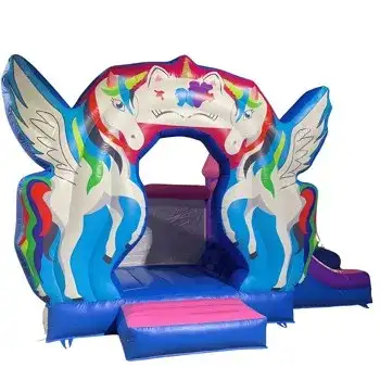 Mix Up Unicorn Bouncy with Slide - Main image for rent | Estajer