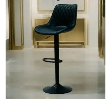 Modern high bar stool in various colors with sturdy metal base for rent | Estajer
