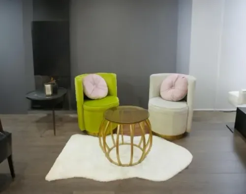 طقم كراسي مع طاولة تقديم بتصميم عصري2