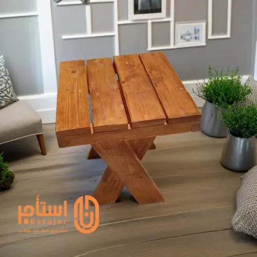 طاولة خشبية صغيرة ، مناسبة للجلسات والمناسبات المتعددة3