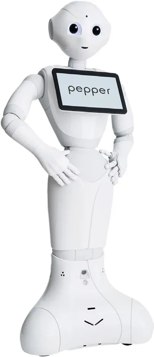 روبوت Pepper الذكي – للإيجار | اول روبوت استقبال ذكي بشكل بشري للمعارض، الفعاليات، والفنادق2