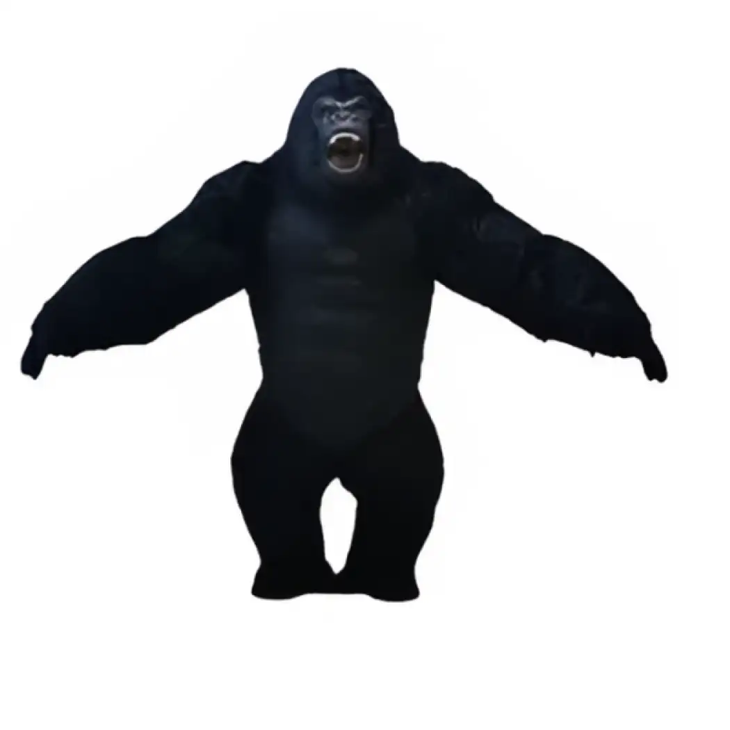 The huge black gorilla character