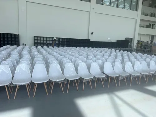 Luxury white plastic chair