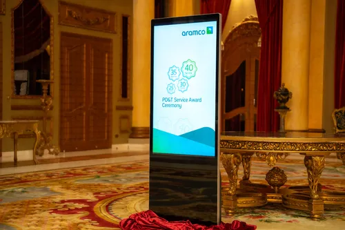 Advertising screen for events and occasions