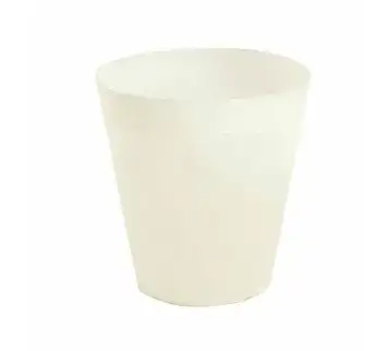 سلة نفايات بيضاء صغيرة HDWWP | حجم 28 سم قطر × 28 سم ارتفاع | تصميم عملي وأنيق للمكاتب والمنازل للإيجار | استأجر