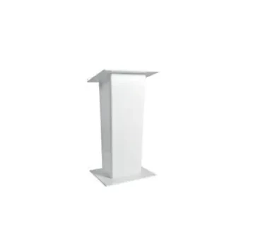 منصة محاضرات بيضاء فاخرة للمؤتمرات والمناسباتNXWWI – ارتفاع 111 سم للإيجار | استأجر