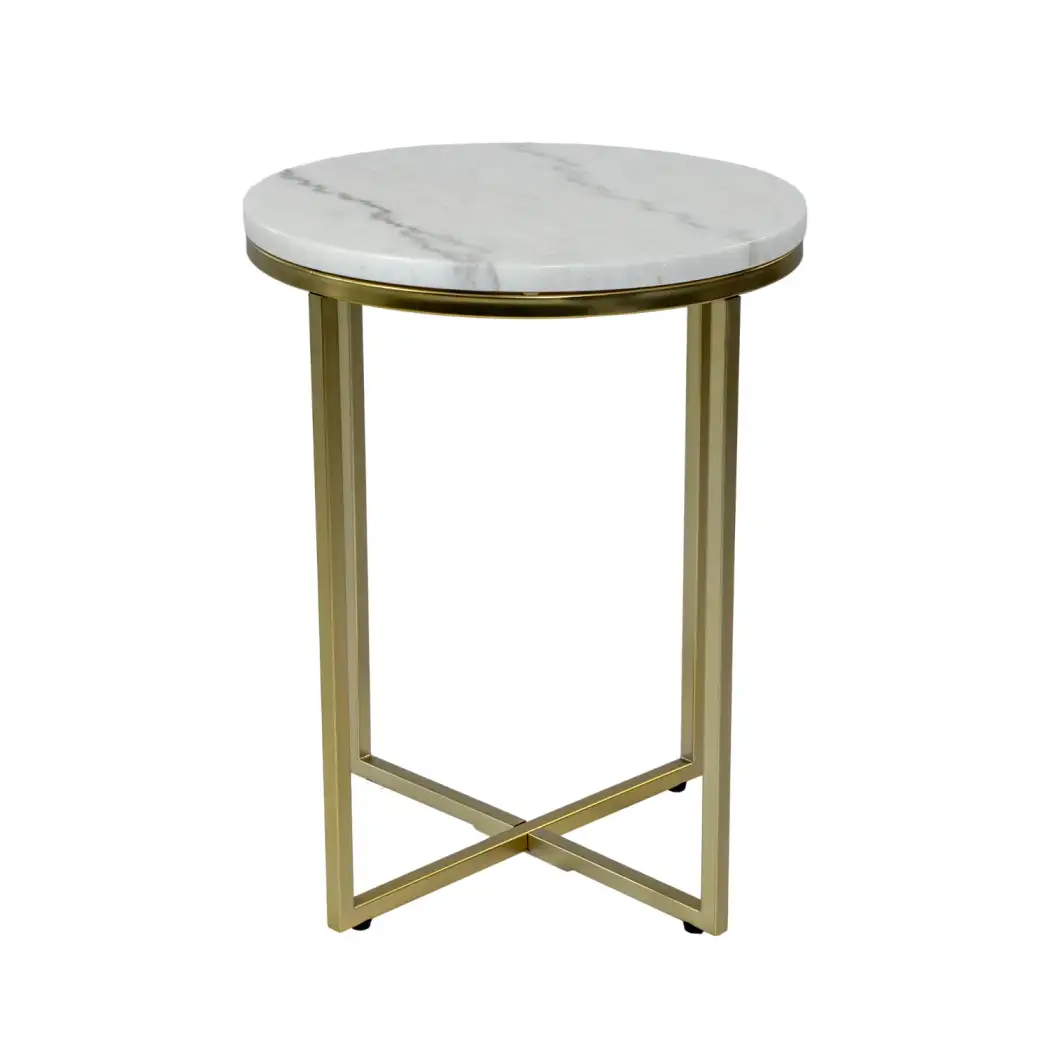 Basma Coffee Table Black - White Marble
