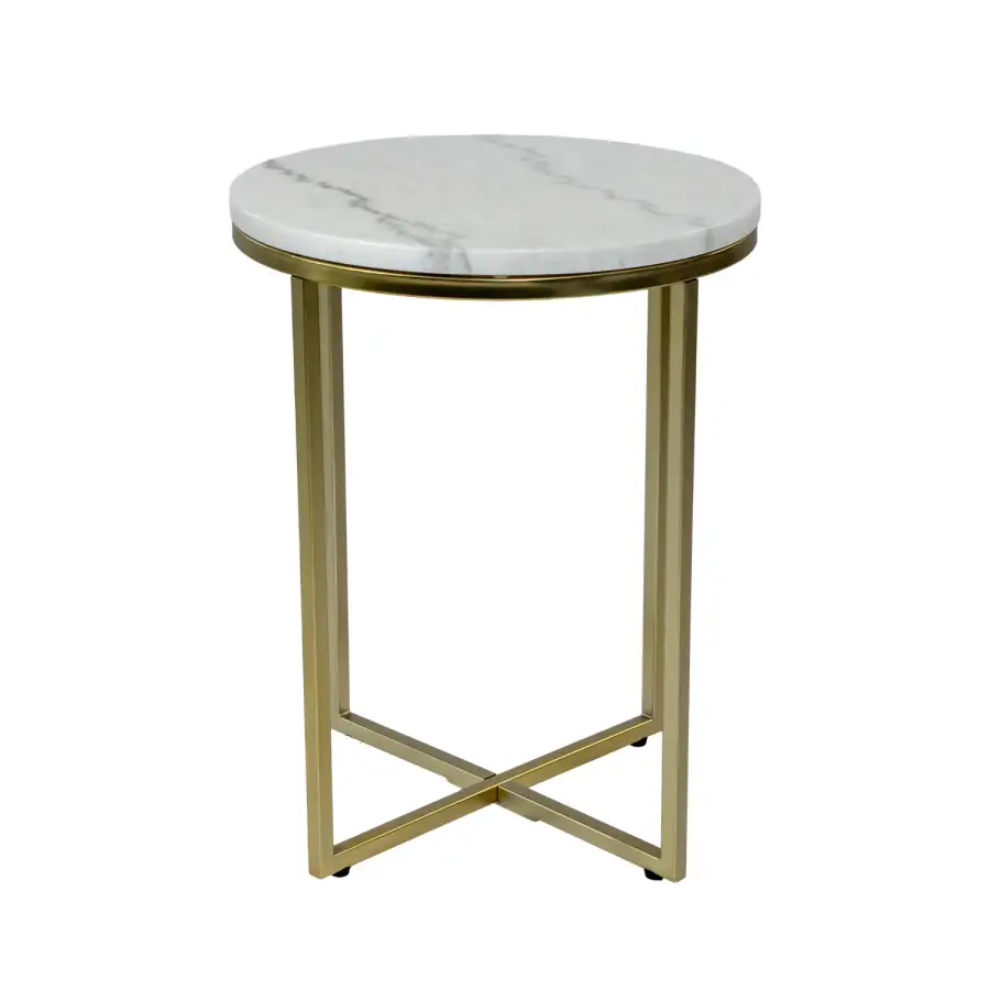 Basma Coffee Table Black - White Marble FRWBD - Main image for rent | Estajer