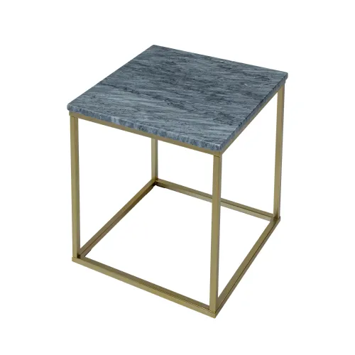 William Coffee Table Gold - Black Marble

