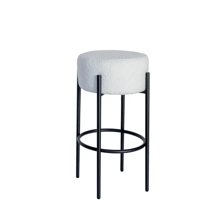 Jeddah Stool White LRWWF - Main image for rent | Estajer