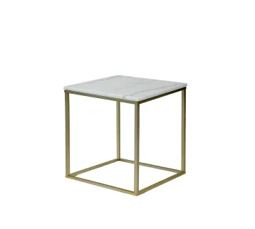 طاولة قهوة "ويليام" بسطح رخامي أبيض وإطار ذهبي FSFMD– تصميم فاخر وعصري لتأجير المناسبات والديكور الداخلي للإيجار | استأجر