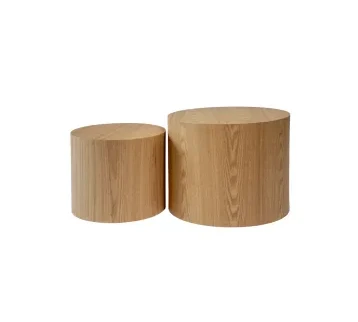 طاولة قهوة "فورست" خشبية طبيعيةFROWW – تصميم دائري مميز لتأجير الديكور والمناسبات للإيجار | استأجر