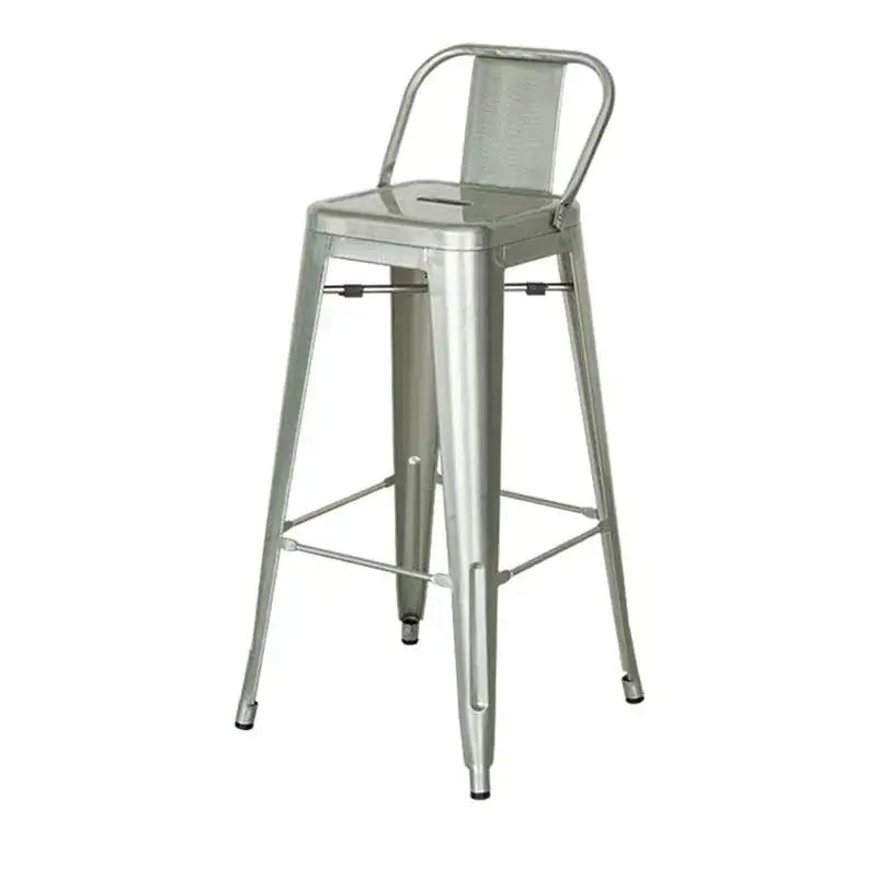 Urban Stool Galvanized with backrest galvanized LTXXS - Main image for rent | Estajer