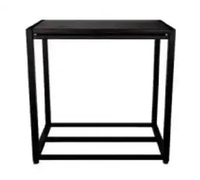 Industrial Cocktail Table Wood KGOBO for rent | Estajer