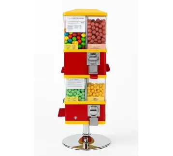 Classic Gumball Vending Machine – 3 Transparent Compartments for rent | Estajer