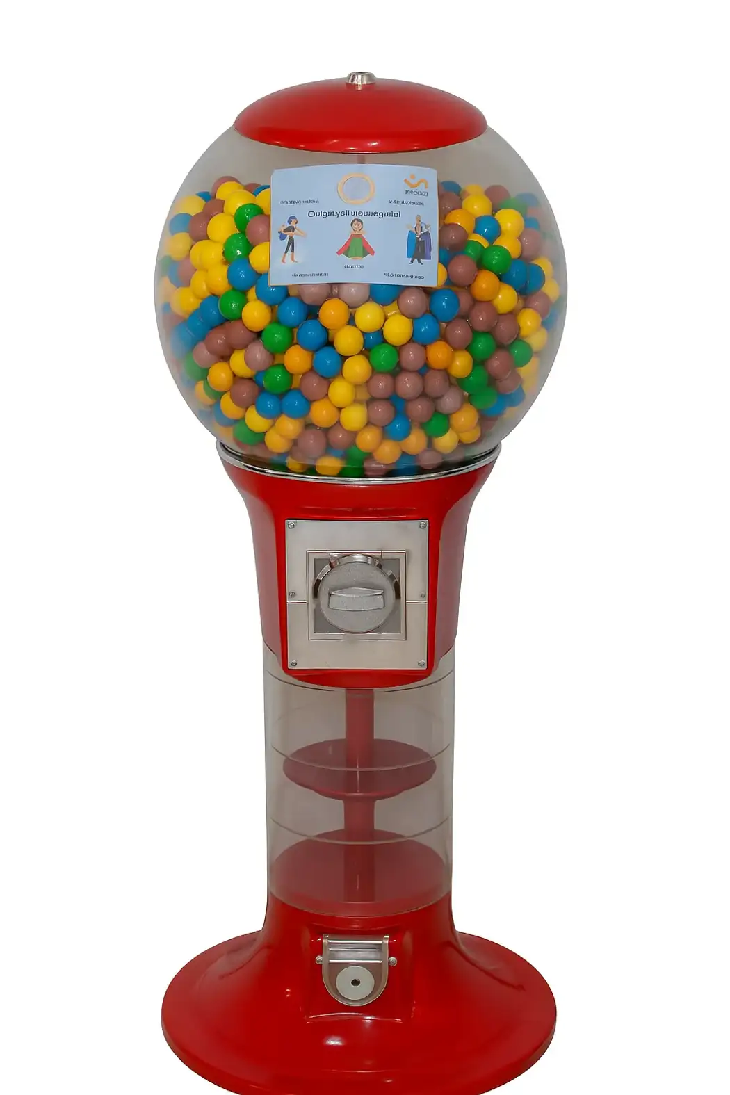 Classic Gumball Vending Machine -Transparent Globe Design