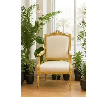 Luxury Classic Chair with a Royal Gold Design for rent | Estajer