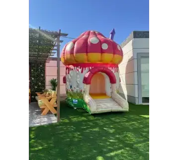 نطيطة الفطر بتصميم فطر كرتوني ملون للإيجار | استأجر