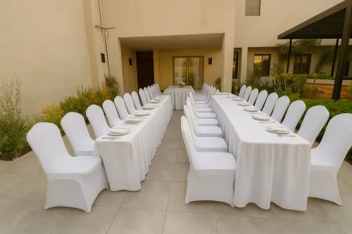 طاولة (دائرية أو طولية) مع 8 كراسٍ أنيقة4