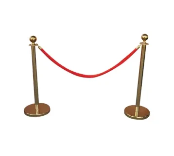 حاجز تنظيم فضي مع حبل أحمر فاخرVXRCM – ارتفاع 95 سم  للإيجار | استأجر