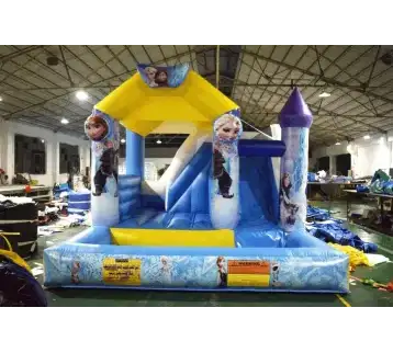 Trampoline with Slide & Colorful Ball Pool for Fun & Play 23 for rent | Estajer