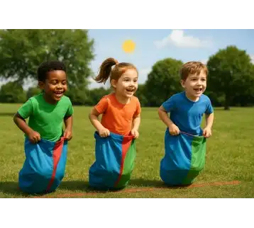 Colorful Jumping Sacks Game – Group Competitions 83 for rent | Estajer