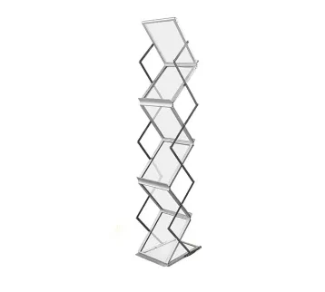 حامل بروشورات زجزاج كرومي NDAAI– A4 ارتفاع 140 سم للإيجار | استأجر