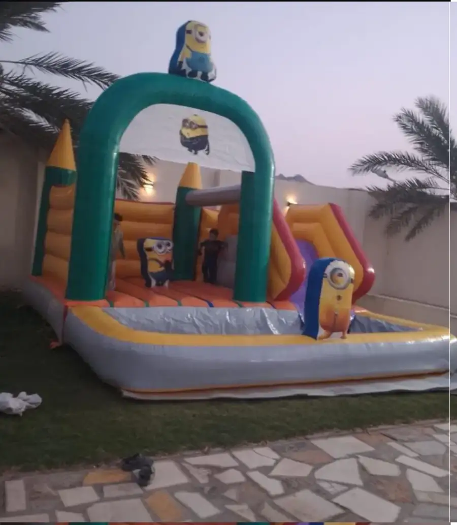 Inflatable Bouncer with Slide and Pool