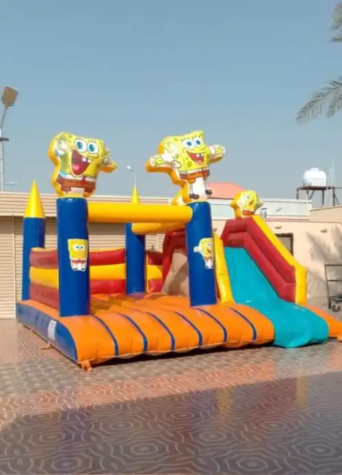 نطيطة مع زحليقة جافة بتصميم سبونج بوب