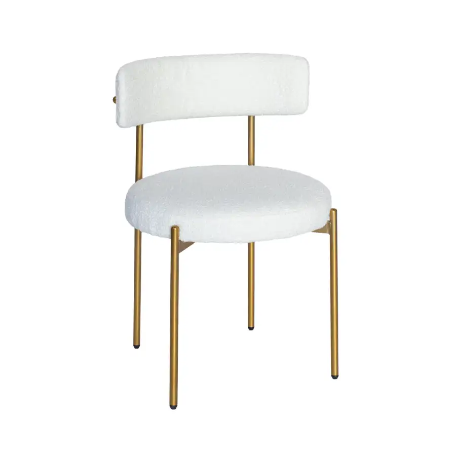 Jeddah Chair Gold - White CSWFF - Main image for rent | Estajer