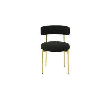 Jeddah Chair Gold - Black CSBFF for rent | Estajer