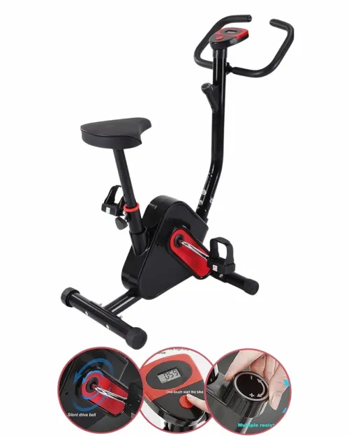 dgdc Indoor Cycling Bike Home Indoor Cycling Exercise Bike Weight Loss Folding Bike Fitness Cardio s Stationary Fitness Equipment Body Building (Color : Black)2