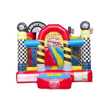 "Adventure Corner – Race-Track Bounce House | Product No. 0067" for rent | Estajer