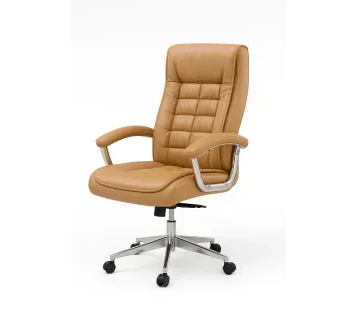 كرسي مكتبي متحرك فاخر باللون البيج – تصميم مريح مثالي للمكاتب والاجتماعات للإيجار | استأجر