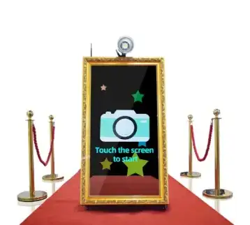 Mirror Photo Booth with Lighting and Carpet for Parties and Events 261 for rent | Estajer