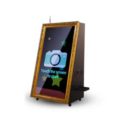 Mirror Photo Booth with Lighting and Carpet for Parties and Events 261 - Image 2 for rent | Estajer