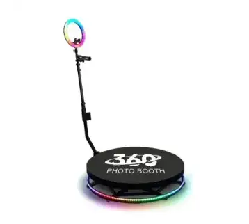 360 Photo Booth with Carpet & Barriers 265 for rent | Estajer