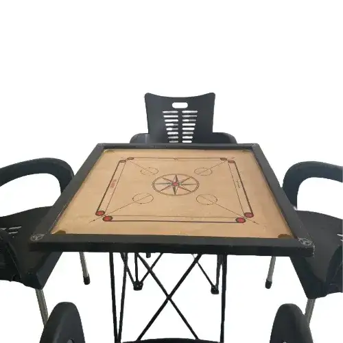 Carrom Table with 4 Chairs – Fun Group Board Game 179 - Image 2 for rent | Estajer