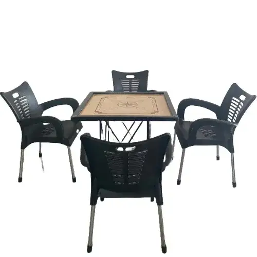 Carrom Table with 4 Chairs – Fun Group Board Game 179 - Main image for rent | Estajer