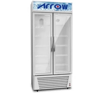 ثلاجة عرض أرو – بابين – سعة 21.8 قدم³ – تبريد قوي للمنتجات التجارية للإيجار | استأجر