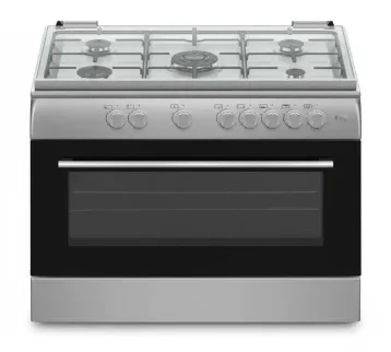 فرن غاز أيرو – 5 عيون – تصميم عملي وأداء موثوق للإيجار | استأجر