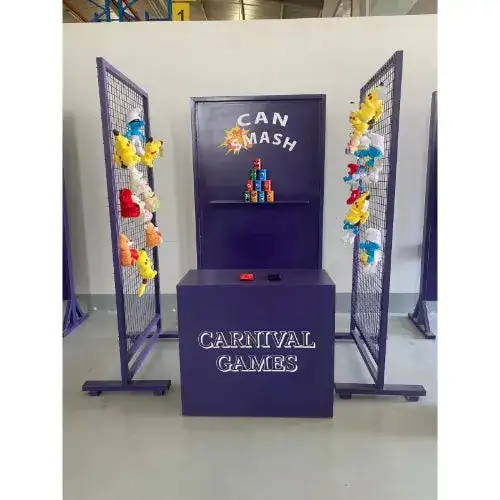 Carnival Tin Can Knockdown Booth 01862