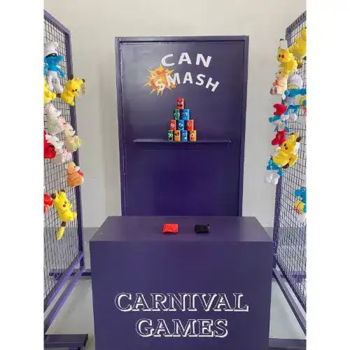 Carnival Tin Can Knockdown Booth 01863