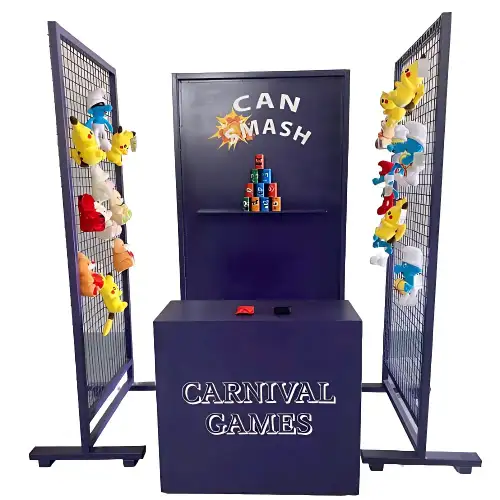 Carnival Tin Can Knockdown Booth 0186