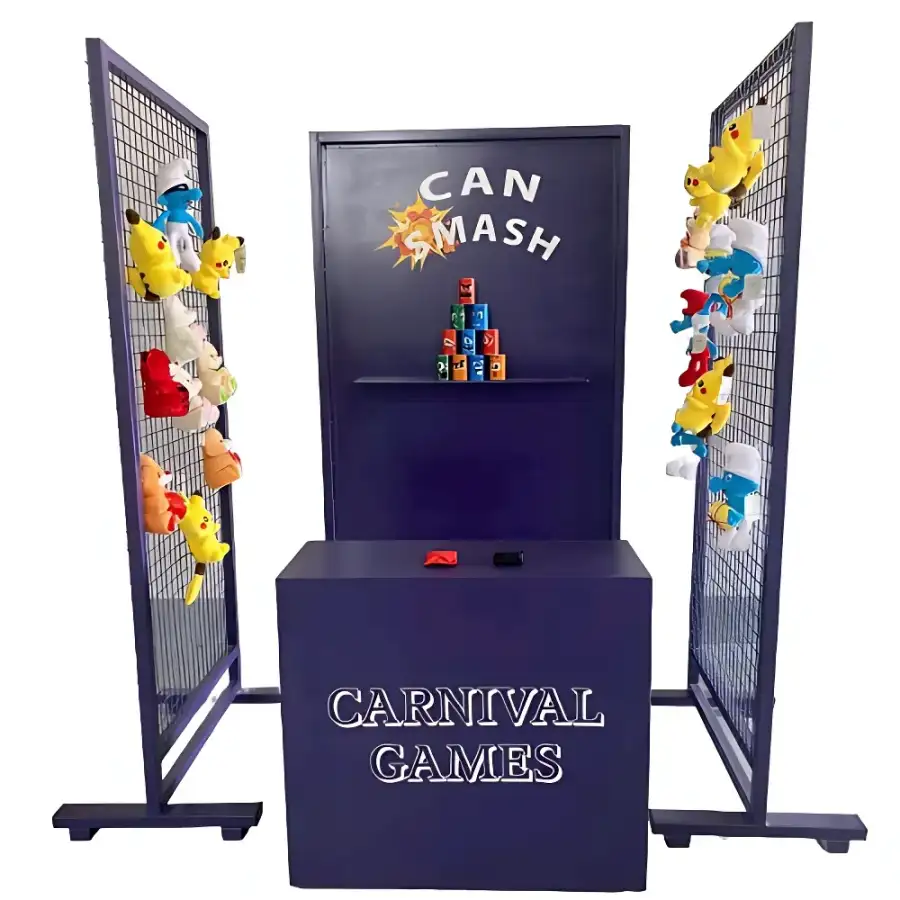 Carnival Tin Can Knockdown Booth 0186