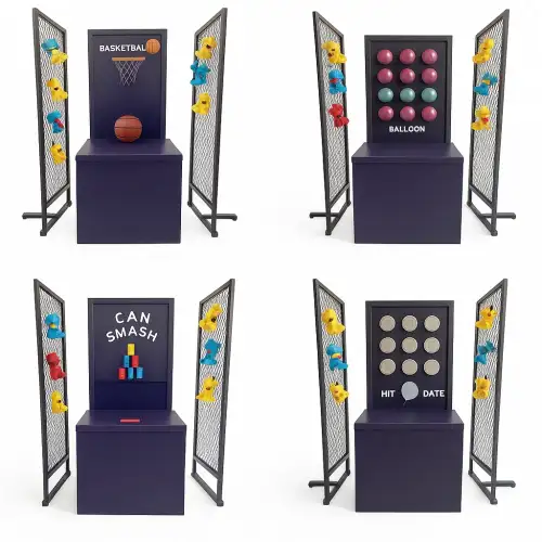 Carnival Booth 0189 – 4 Games of Your Choice with 60 Giveaway Gifts