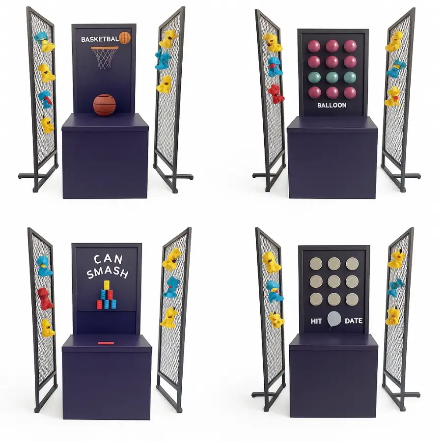 كرنفال بوث 0189 – 4 ألعاب من اختيارك مع 60 هدية توزيع  - الصورة الرئيسية للإيجار | استأجر